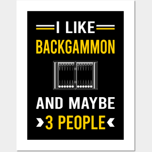 3 People Backgammon Posters and Art